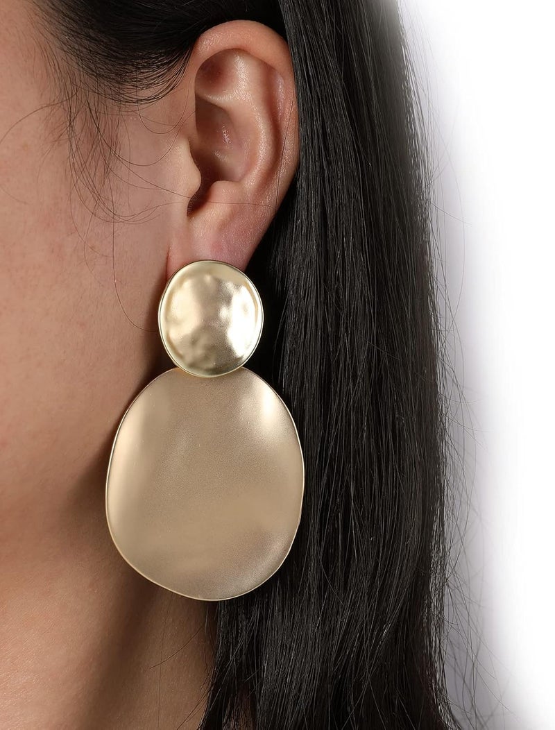 OCCFAE Store Metal Clip On Earrings for Women Non Pierced Dangle Drop Earrings Multiple Styles - Image 3